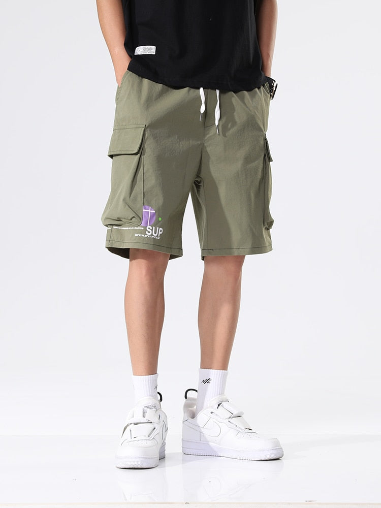 Summer Cargo Shorts Men New Multi-Pockets Hip Hop Streetwear Baggy Jogger Shorts Male Casual Beach Shorts Plus Size 8XL