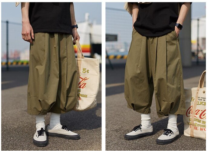 2023 Men Cargo Shorts Summer Army Green Cotton Shorts Men Loose Multi-Pocket Shorts Casual Trousers Men Clothing Oversize 3XL