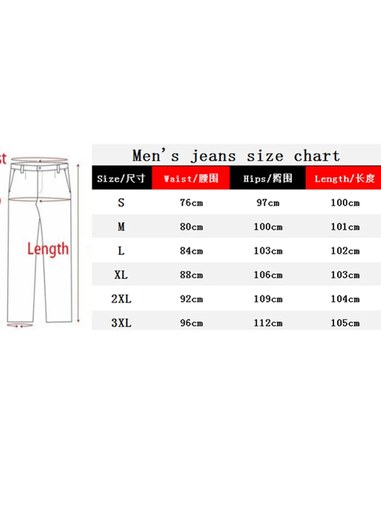 FORUWISH  -  New Men's Slim Fit Stretch Jeans Casual Fashion Multi Pocket Cargo Denim Pants High Street Men's Jeans Work Hip Hop Trousers