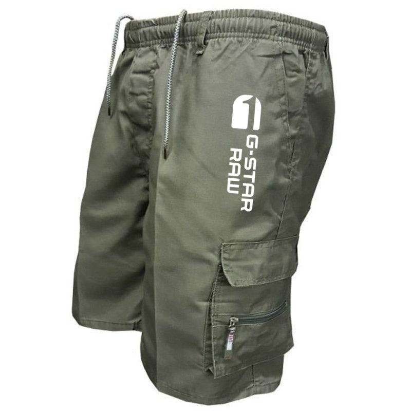 Summer Men's Cargo Shorts Fashion Casual Multi-pocket Breeches Homme Loose Boardshorts Male Pants