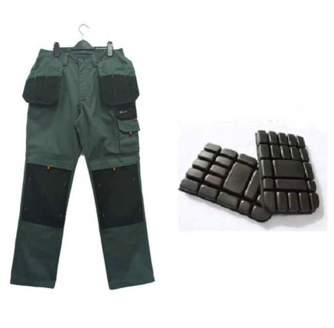 Men's Multi-Pocket Cargo Pants Outdoor Work Pants Wear-Resistant Pants Worker's Trousers With Leg Bag