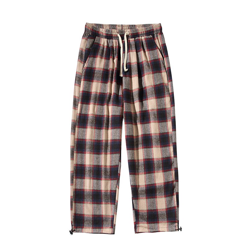 Streetwear Plaid Pants Men’s Casual Straight Trousers for Men Woman Harajuku Hip-hop Harem Pants Male Loose Oversized 5XL