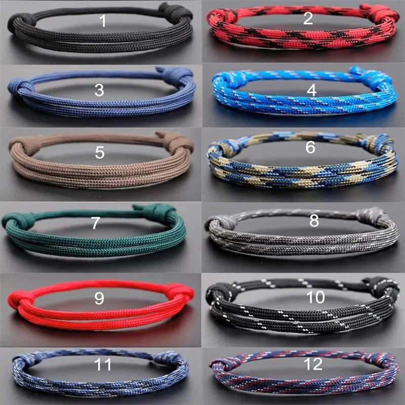 12 Style Nautical Braided Rope String Surfer Bracelets Handmade Adjusted Rope Bracelet For Men and Women Jewelry Gift