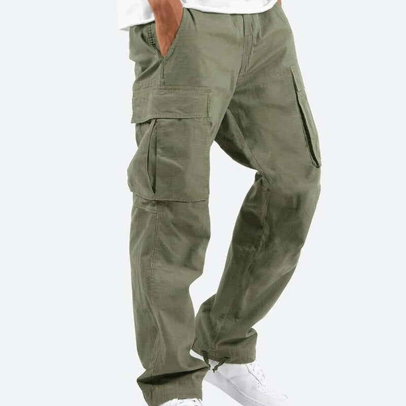 Brand New Casual Pants Men Cargo Pants Loose Trousers Mens Pants Overalls Multi Pocket Straight Joggers S-5XL Fashionable