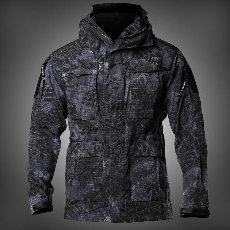 Men's Waterproof Jacket Military Tactical Windshield Autumn Army Camouflage Husband Men Windbreaker Hood Coat Bomber Male Jacket