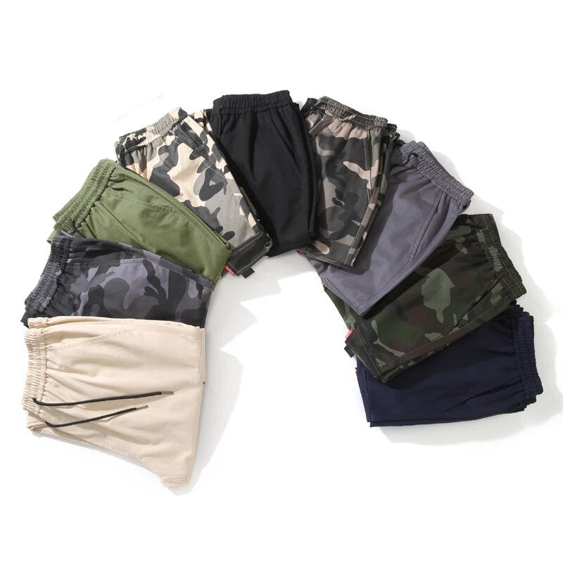 Mens Joggers Pants Casual Camouflage Cargo Pants 2023 New Men Hip Hop Streetwear Fashion Military Harem Pants Multi-Pocket 8XL