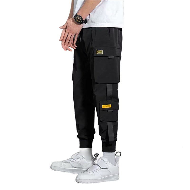 Men Summer Pants Cargo Work Trousers Stretch Waist Loose Multi Pocket Casual Trousers Pants Sports Outdoor Wearing Trousers