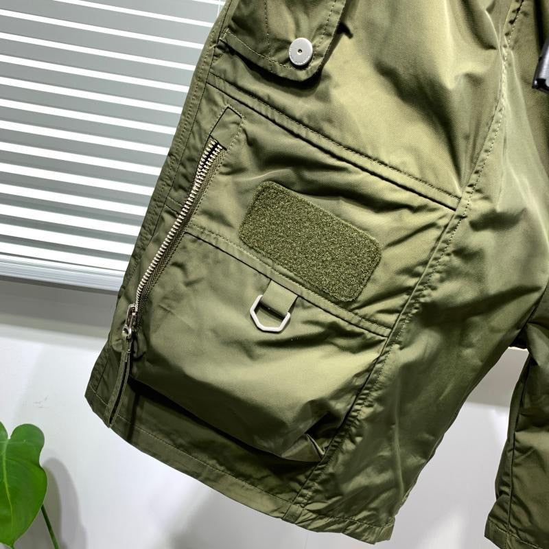 Summer New Men's Trendy Loose Straight Tube Casual Drawstring Versatile Sports Cargo Shorts High Street Trousers 12Z1334