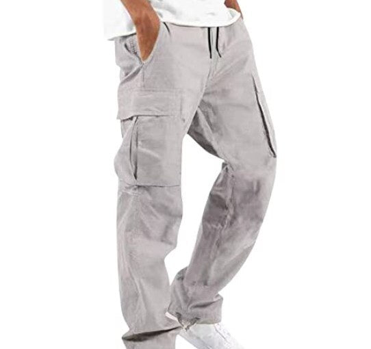 Brand New Casual Pants Men Cargo Pants Loose Trousers Mens Pants Overalls Multi Pocket Straight Joggers S-5XL Fashionable