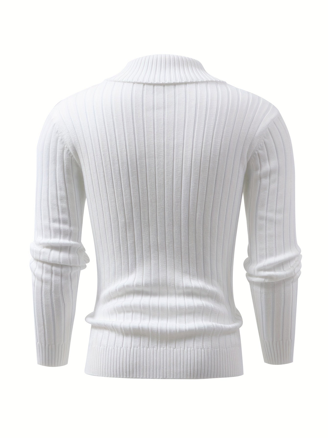 Mens Stylish Retro Striped Knit Sweater - Cozy Pullover for Winter & Fall - Versatile Streetwear, Perfect Gift Idea