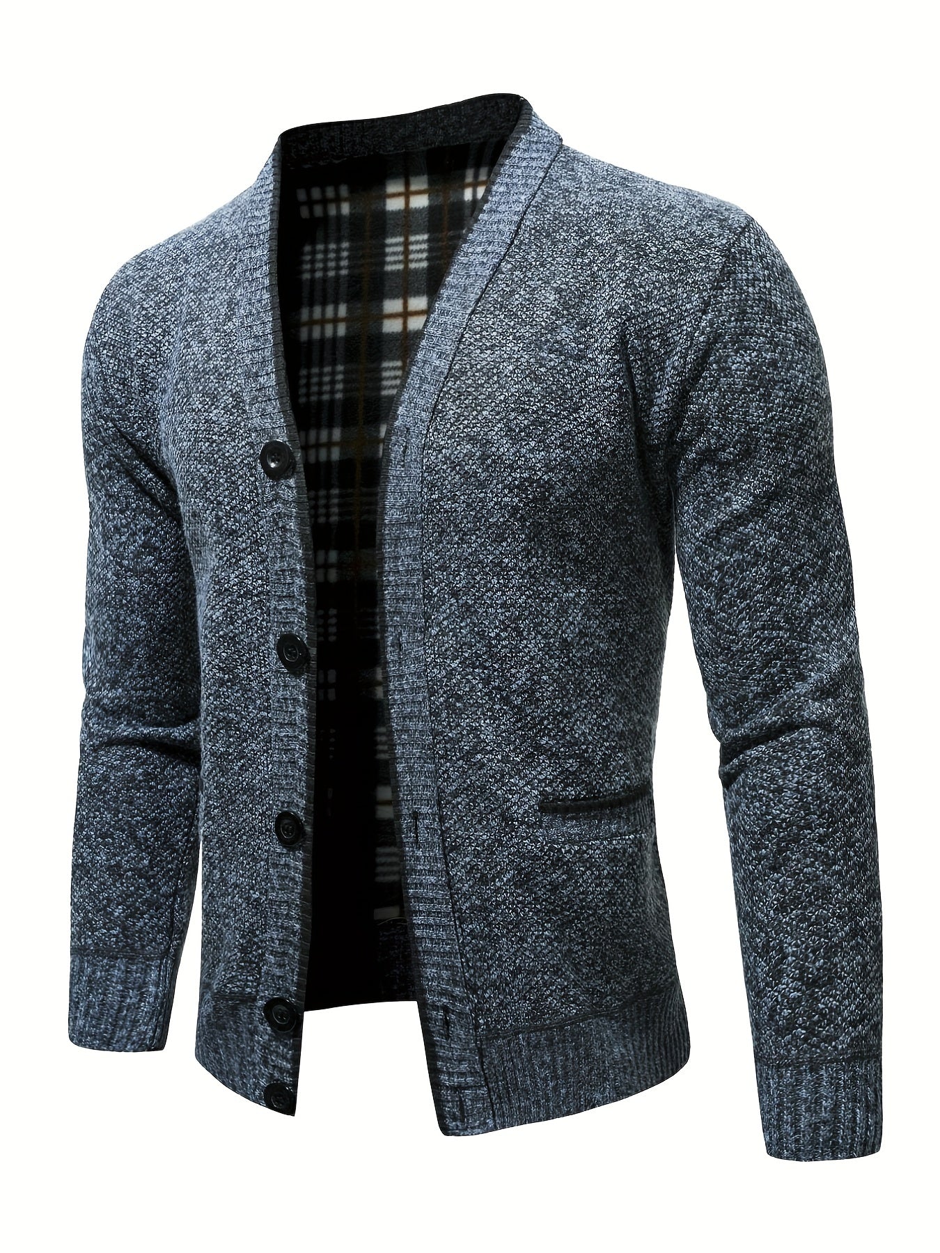 Men's Thicken Knitted Jacket Warm Comfortable Daily Casual Cardigan