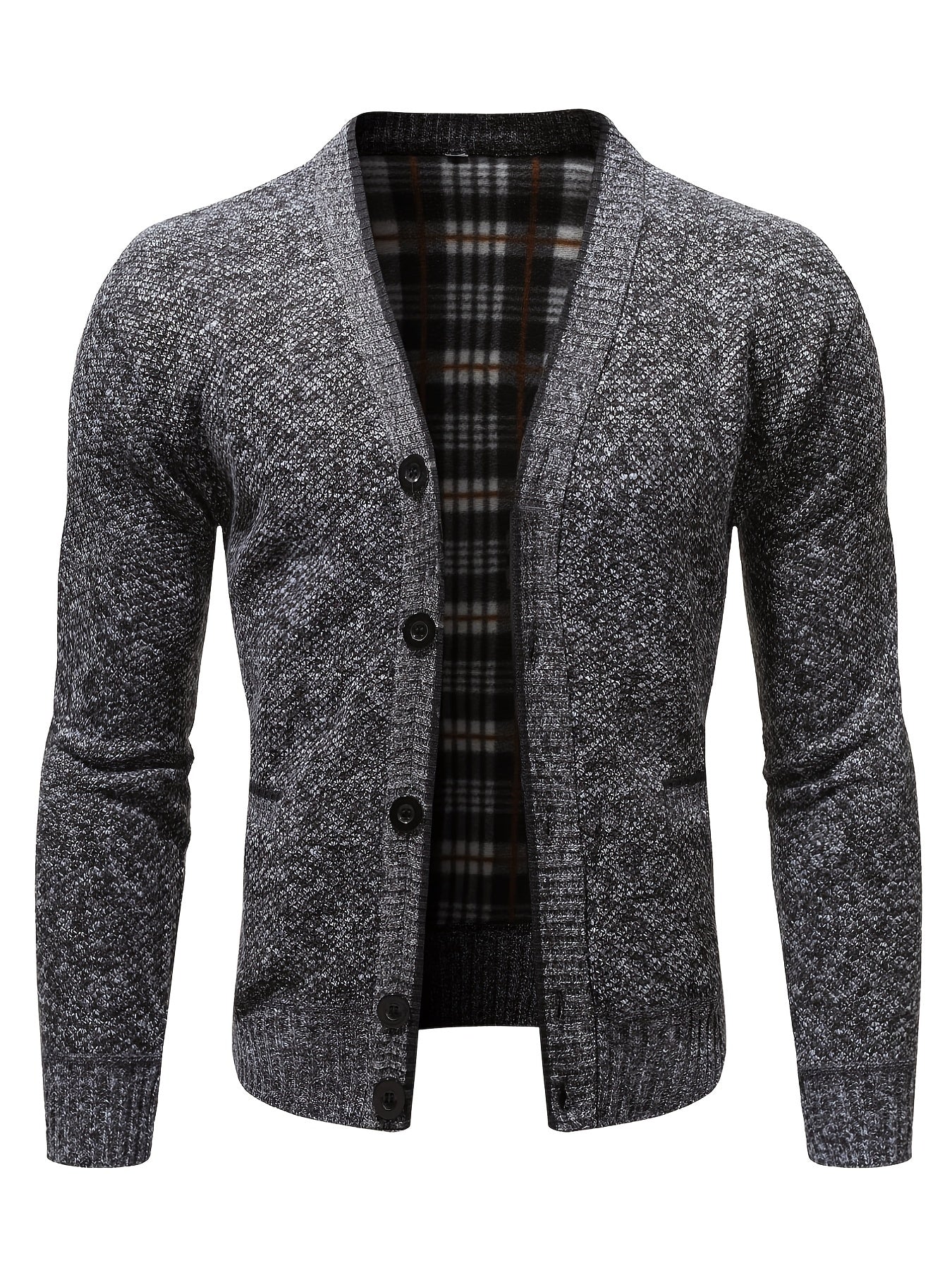 Men's Thicken Knitted Jacket Warm Comfortable Daily Casual Cardigan