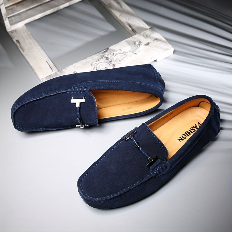 Men's Trendy Slip On Loafers, Casual Outdoor Walking Shoes