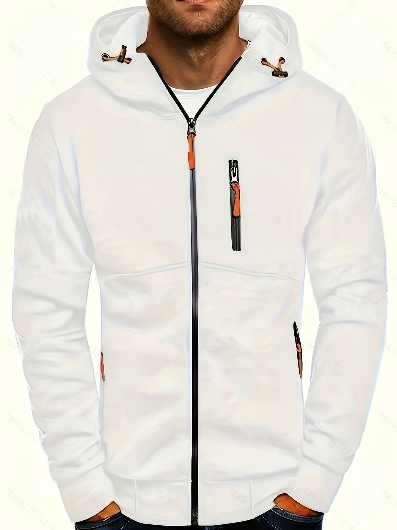 Stylish Slim Fit Hoodie - Fashion Hoodies with Long Sleeve, Lightweight, Zip Up, Kangaroo Pocket, and Comfortable Wear for Casual Occasions - Perfect for Men