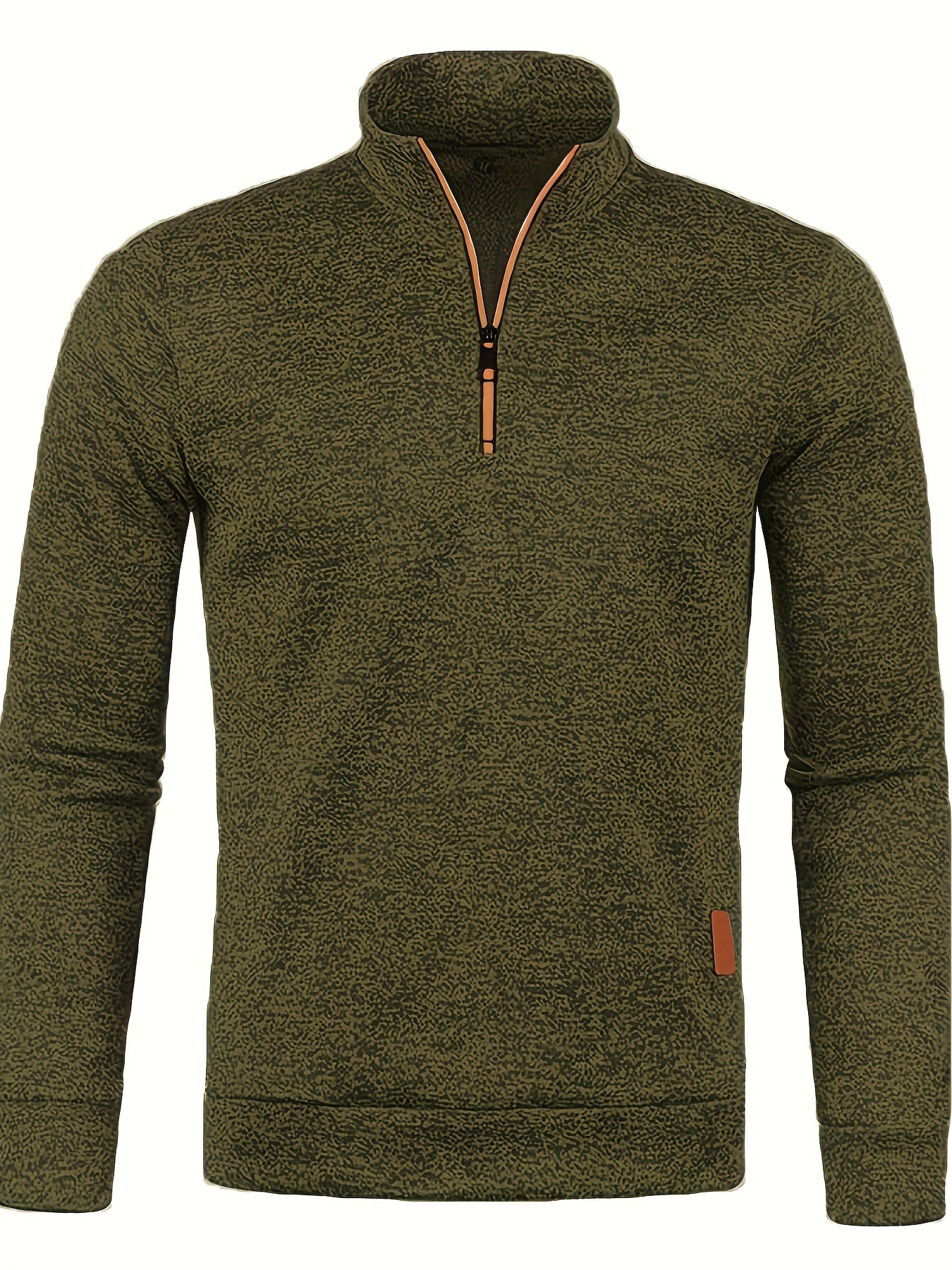 Autumn And Winter Men's Neckline Zipper Sweater Sleeve Light Fleece Stylish Top Sweater Coat