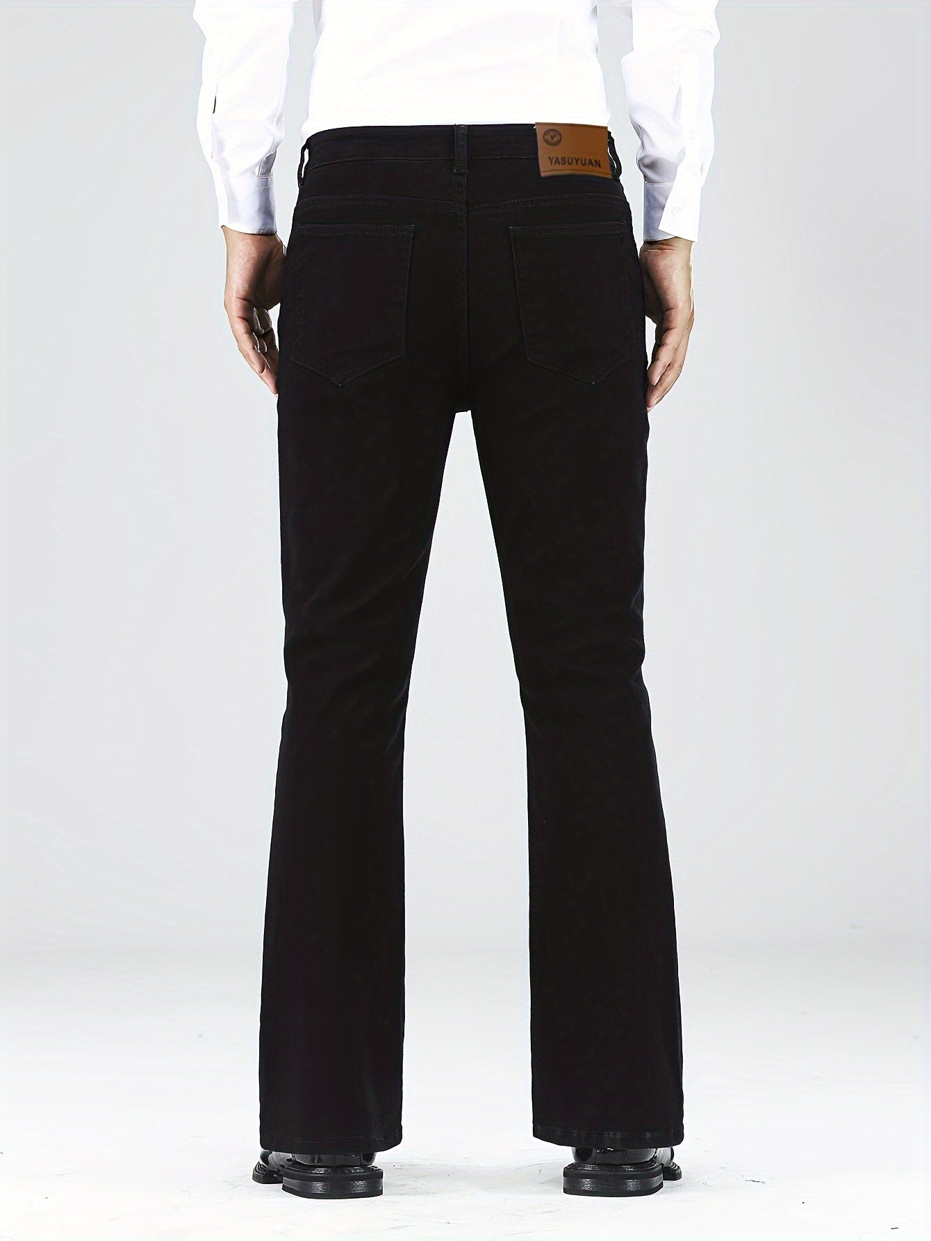 Mens Fashion-Forward Flared Denim Trousers - Street-Chic Style, Versatile All-Occasion Pants - Comfortable Casual Wear