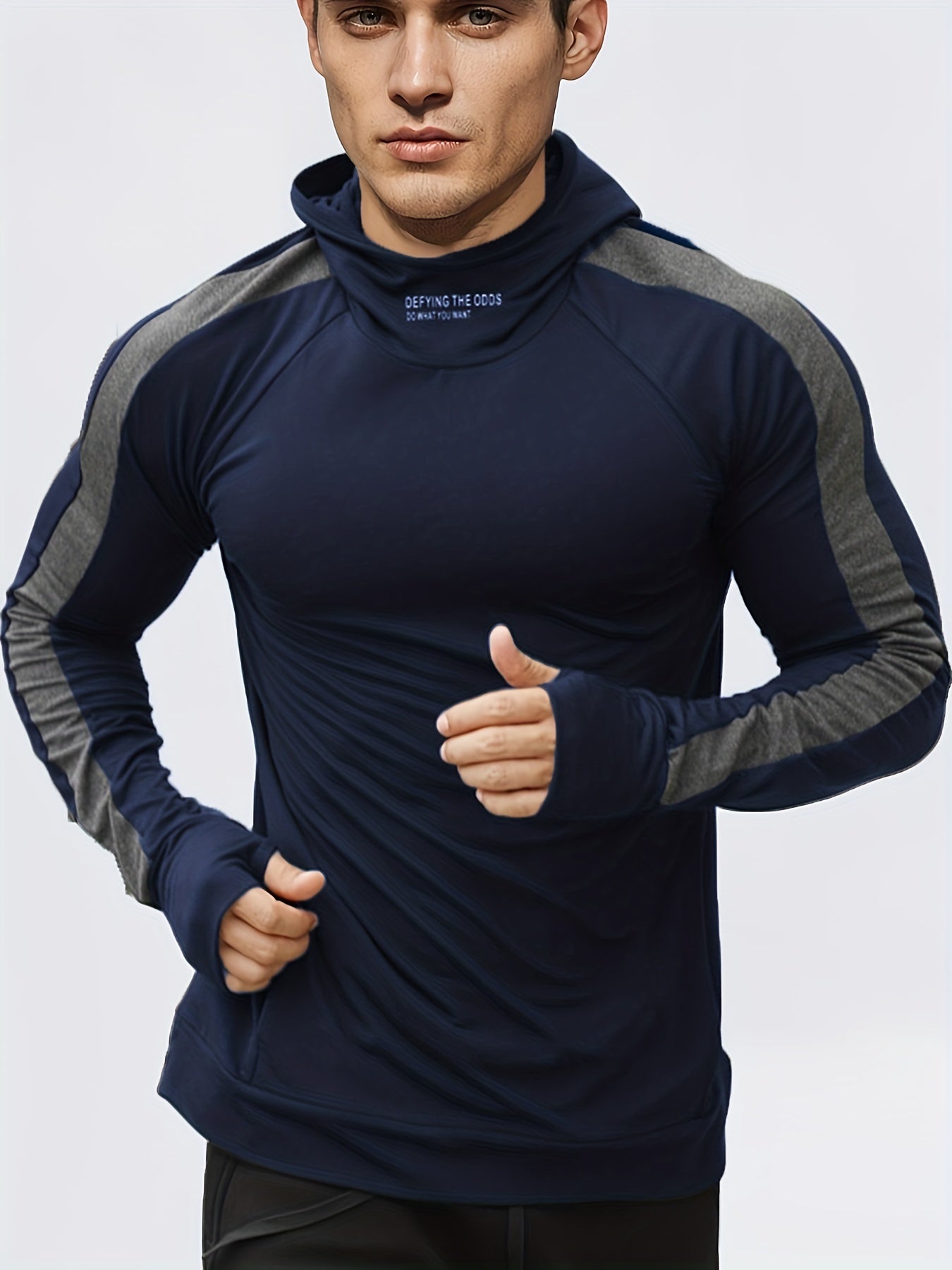 Mens Performance Running Hoodie - Breathable & Quick Dry - Ideal for Jogging, Gym & Outdoor Sports - Lightweight Athleisure Sweatshirt