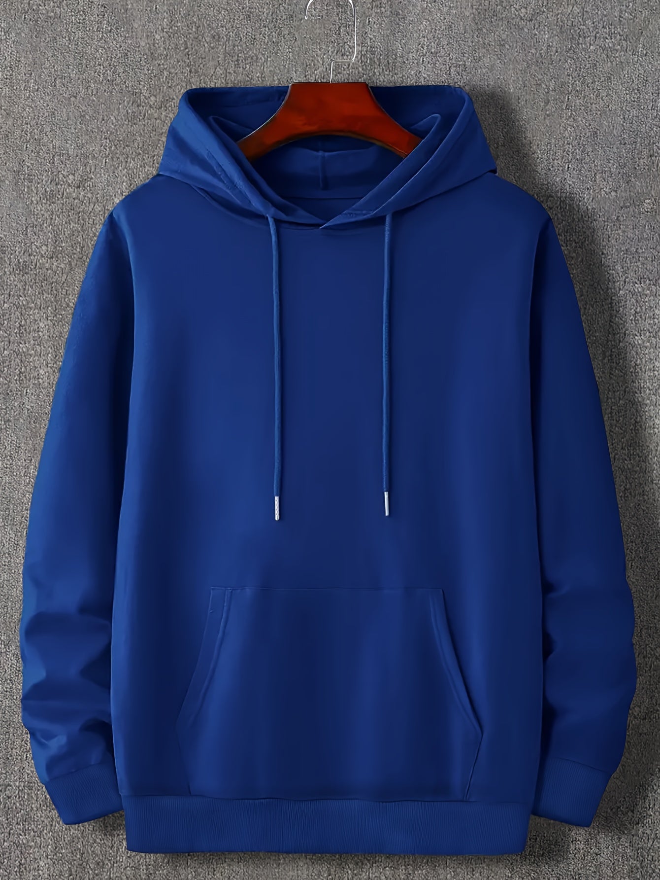 Solid Color Hoodies For Men, Men's Casual Hooded Sweatshirt With Kangaroo Pocket For Spring Fall, As Gifts