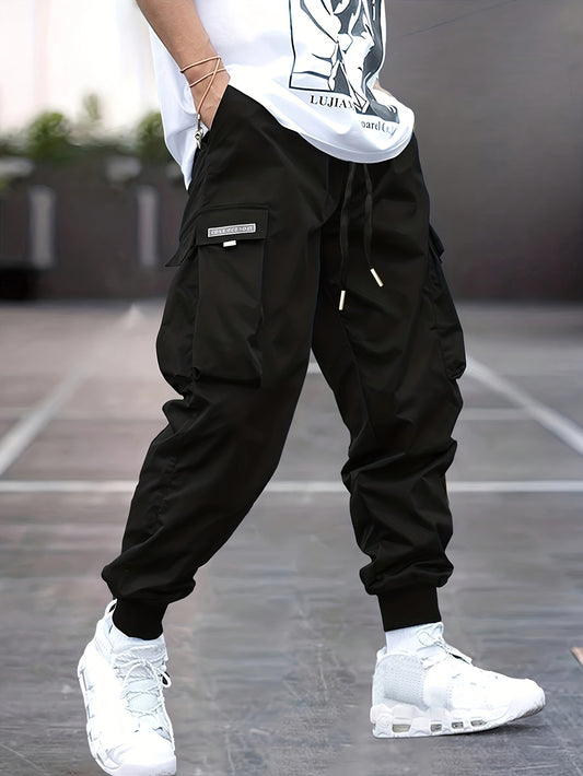 Men's Cargo Pants - Trendy Casual Outfit for Spring and Autumn with Multiple Pockets and Versatile Style