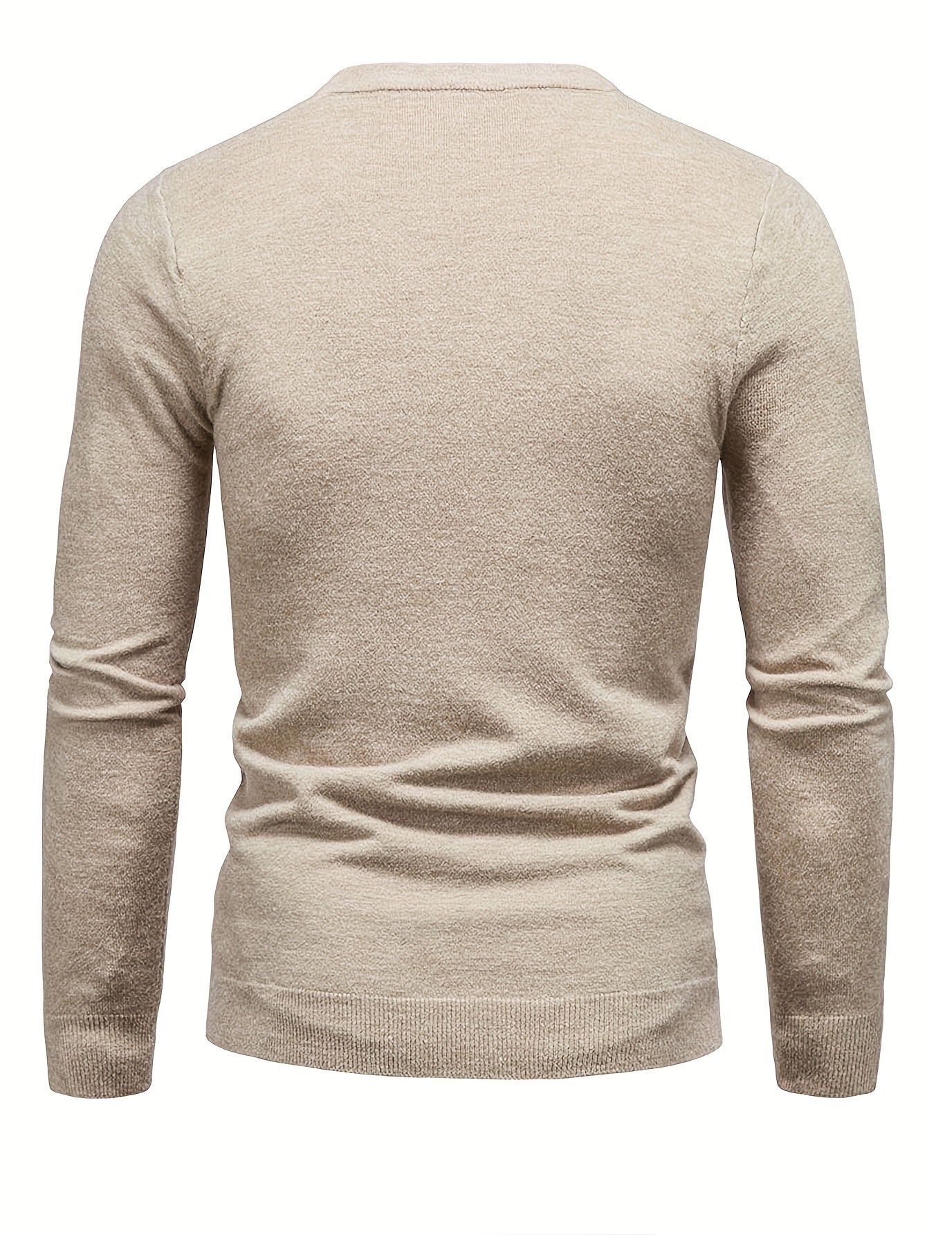 Pattern Chic Novel Sweater, Men's Casual Warm Middle Stretch Crew Neck Pullover Sweater For Fall Winter