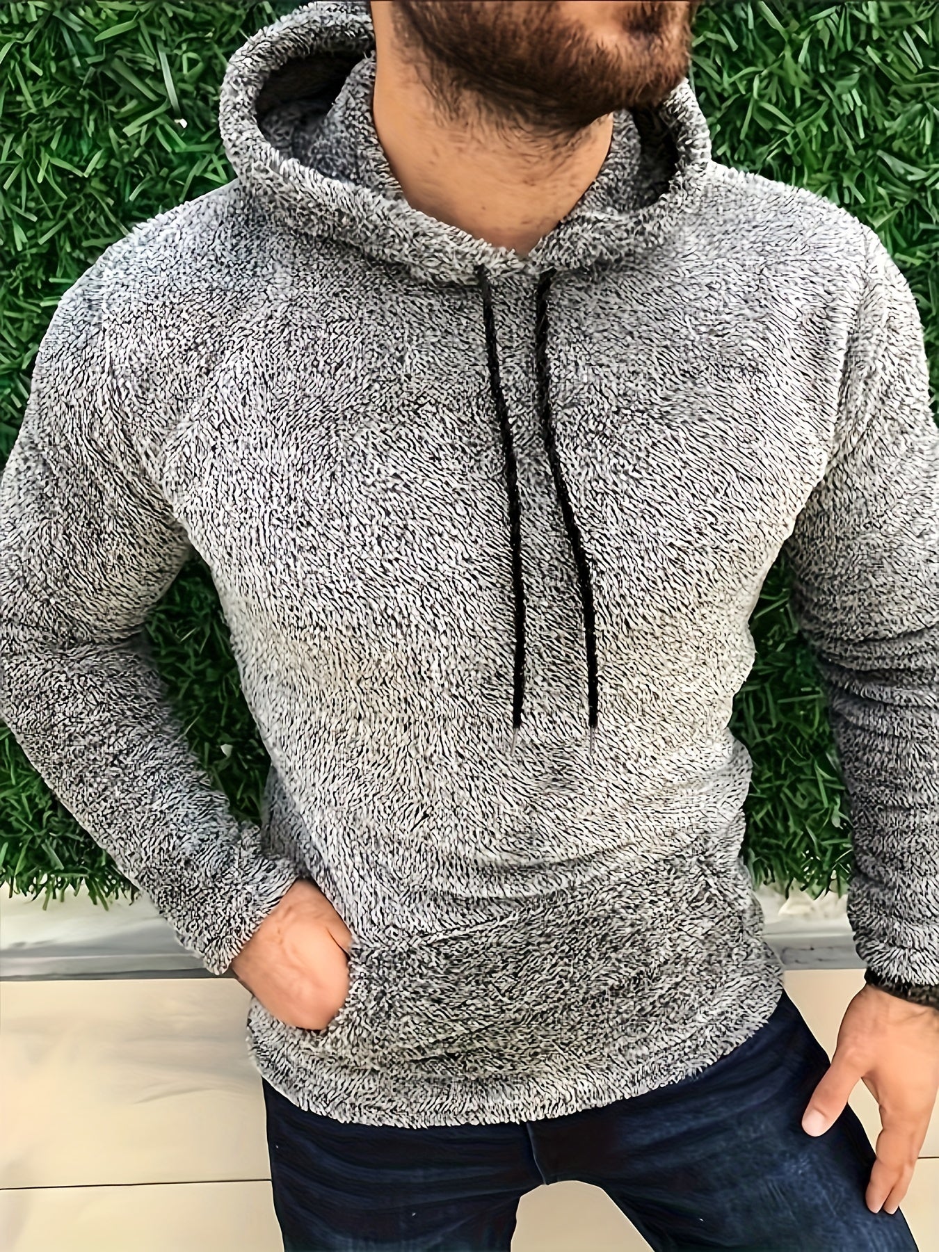 Ultra-Cozy Mens Fluffy Hoodies - Cool & Warm Casual Snuddie Sweatshirt with Trendy Streetwear Style - Hooded Pullover with Handy Kangaroo Pocket - Perfect for Winter & Fall - An Ideal Gift Choice