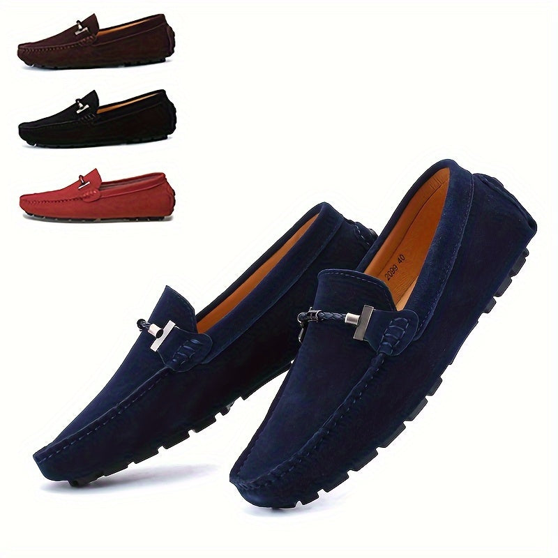 Men's Trendy Slip On Loafers, Casual Outdoor Walking Shoes