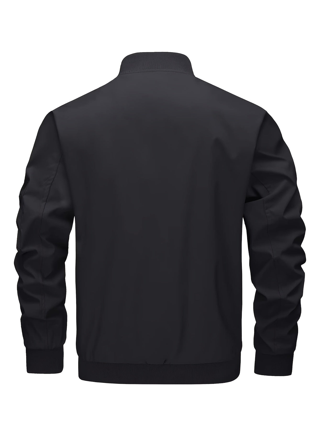 Men's Classic Thermal Bomber Jacket - Lightweight, Soft, Warm, and Windproof with Multi-Pockets, Stand Collar, and Zipper Closure - Perfect for Dating, Running, Party, Working, and Daily Wear in Spring and Fall Seasons