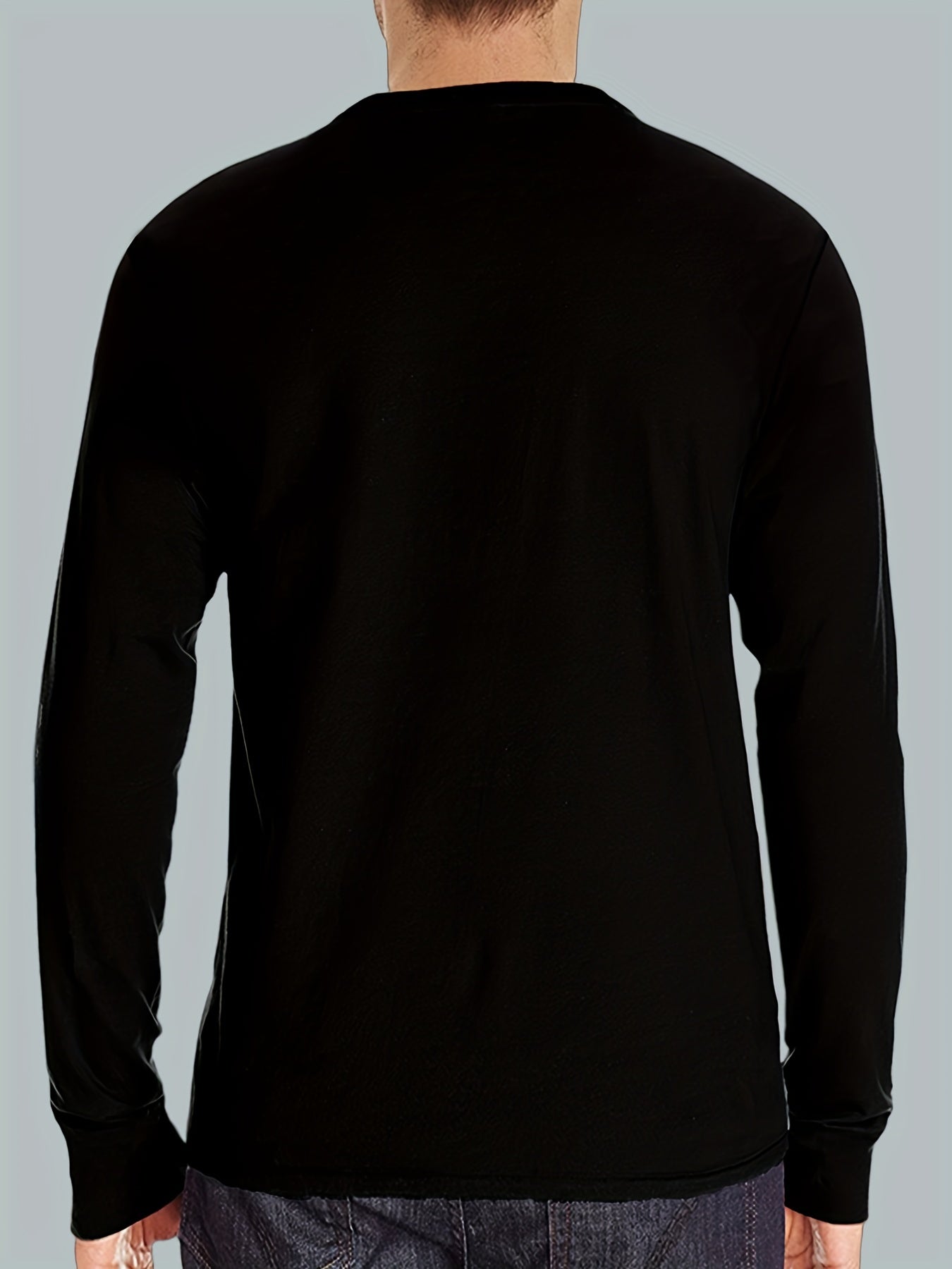 FORUWISH  -  Premium Mens Long Sleeve Henley T-Shirt - Stylish Casual Wear for Spring & Fall - Comfortable & Versatile for Outdoor & Indoor Adventures