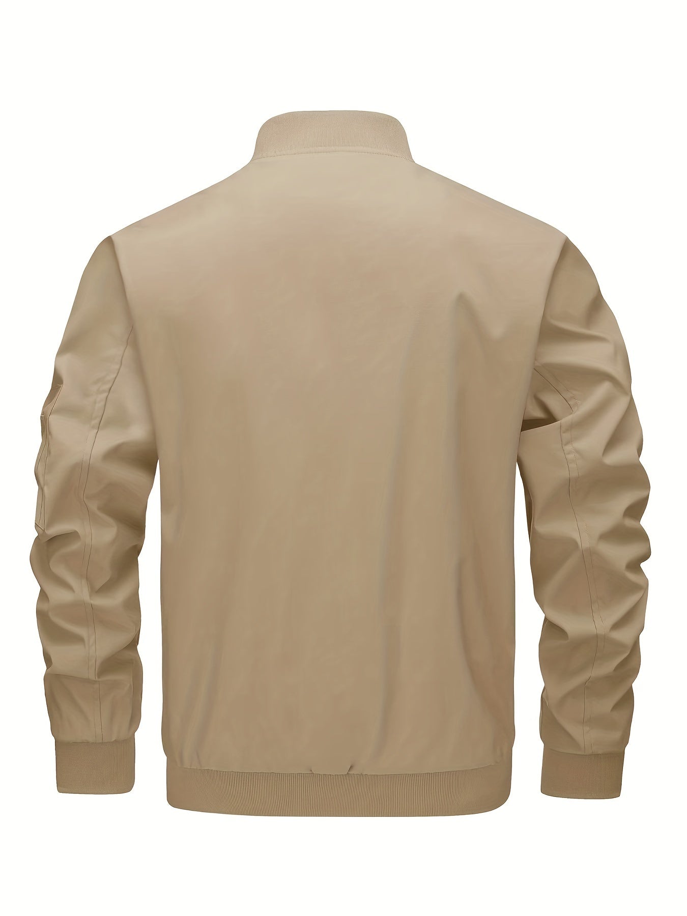 Men's Classic Thermal Bomber Jacket - Lightweight, Soft, Warm, and Windproof with Multi-Pockets, Stand Collar, and Zipper Closure - Perfect for Dating, Running, Party, Working, and Daily Wear in Spring and Fall Seasons