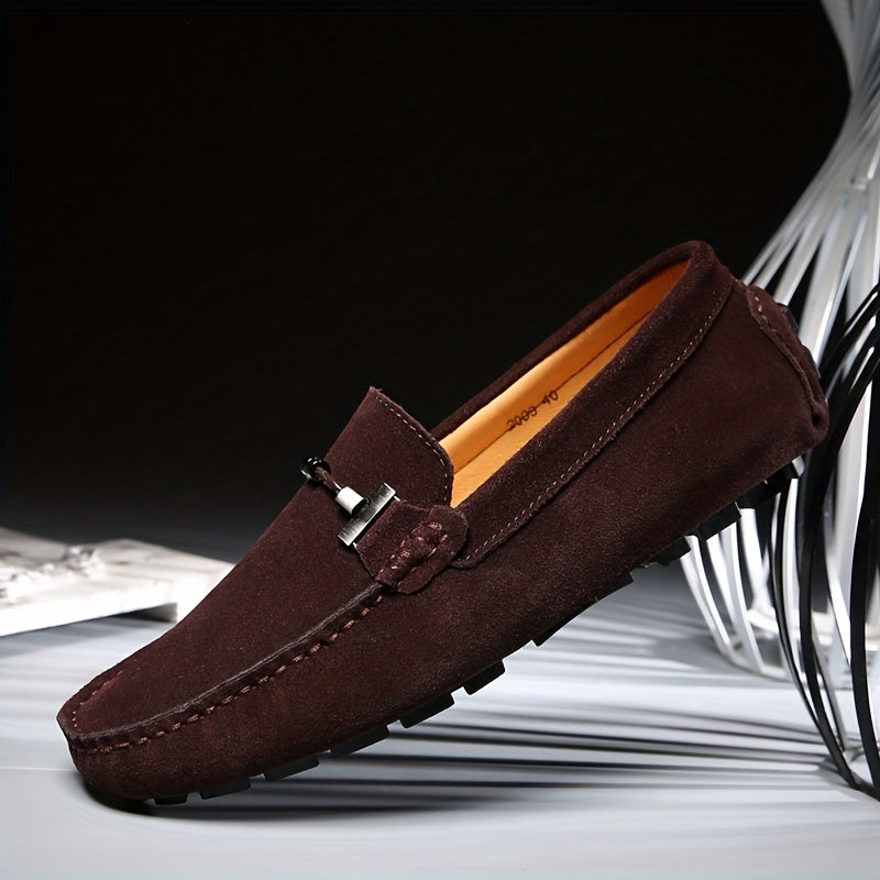 Men's Trendy Slip On Loafers, Casual Outdoor Walking Shoes