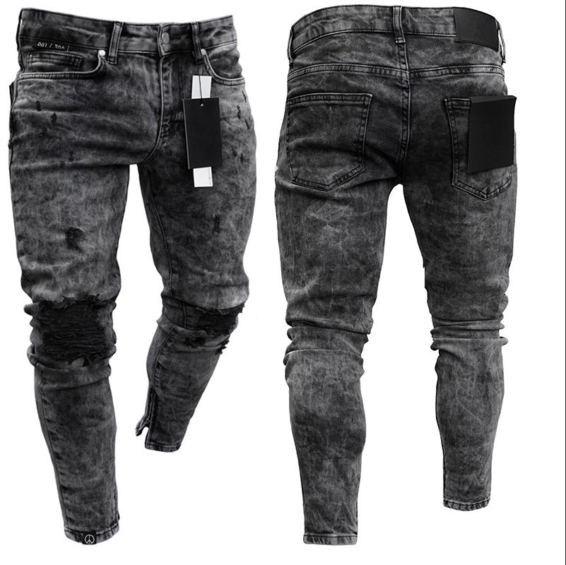 Foruwish - Men's Casual Fashion Ripped Slim Fit Jeans