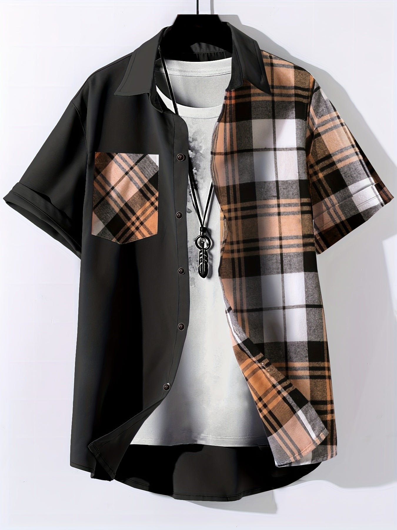 Plaid Fashion Shirt: Stylish and Lightweight for Casual Wear