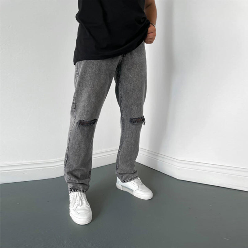 Foruwish - Mens Streetwear Ripped Jeans