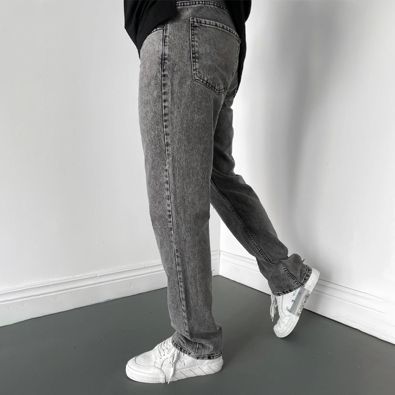 Foruwish - Vintage Straight Wide Leg Jeans