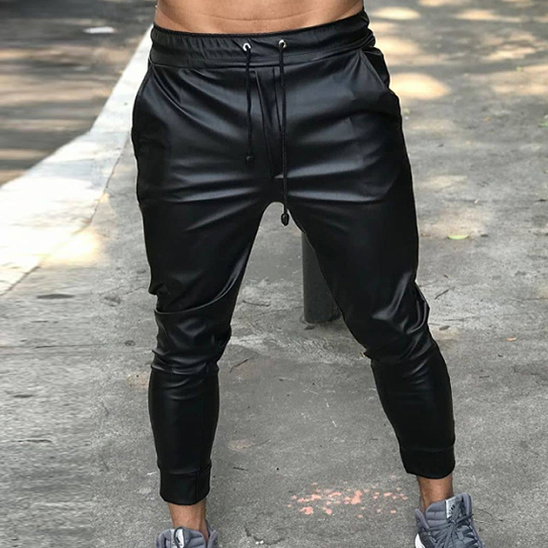 Foruwish - Trendy Leather Trackpants