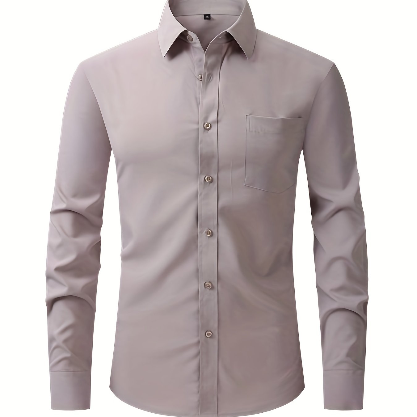 Men's Stylish Button Down Fit Lapel Dress Shirt - Perfect for Any Occasion!