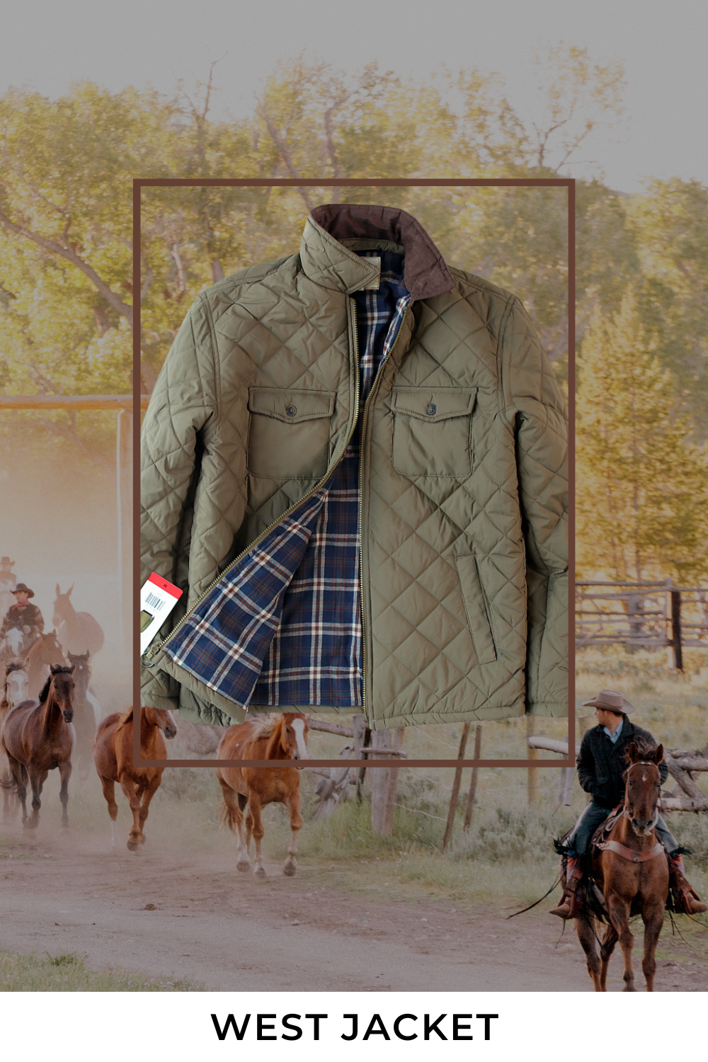 Foruwish - Men's John/Kevin Costner Jacket Flannel Lined  Quiltd Jacket Seasion 4 Dress LIke John/Kevin Dutton  Water-Resistant Plaid West  Barn Jacket