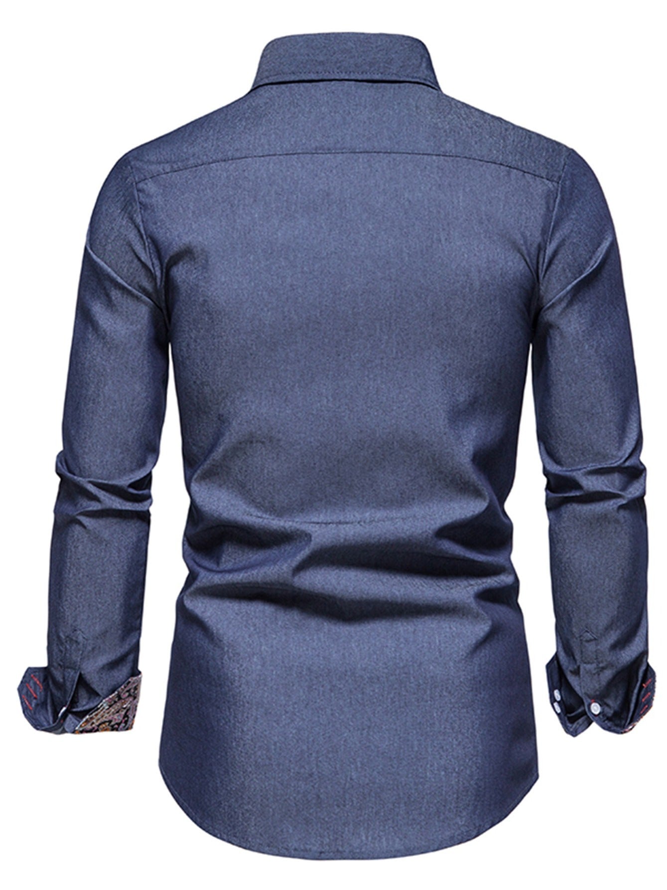 Stylish and Comfortable Men's Denim Clash Shirt with Long Sleeves