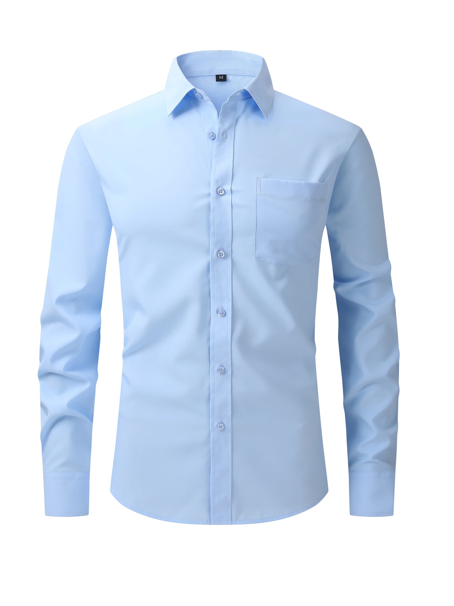 Men's Stylish Button Down Fit Lapel Dress Shirt - Perfect for Any Occasion!