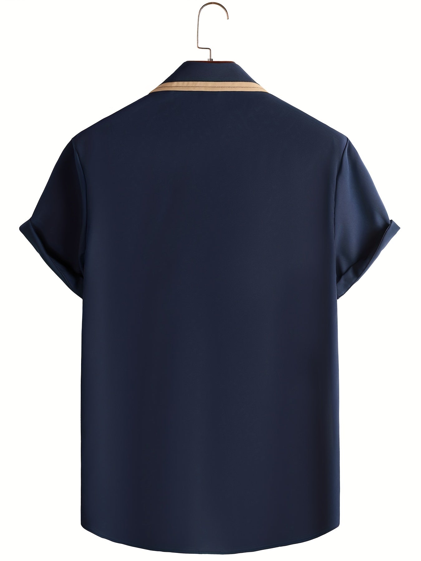 Summer Casual T-shirt: Stretchy, Buttoned, and Comfy for Men