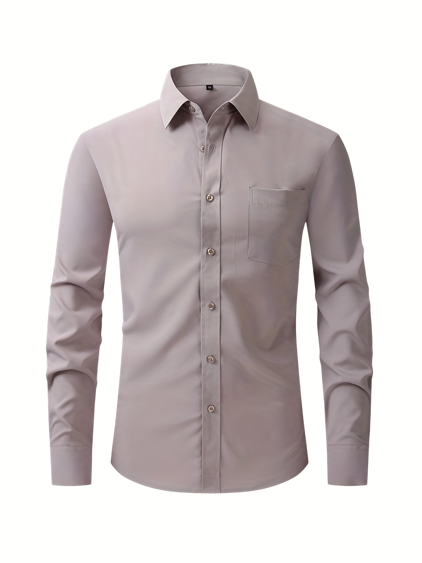 Men's Stylish Button Down Fit Lapel Dress Shirt - Perfect for Any Occasion!