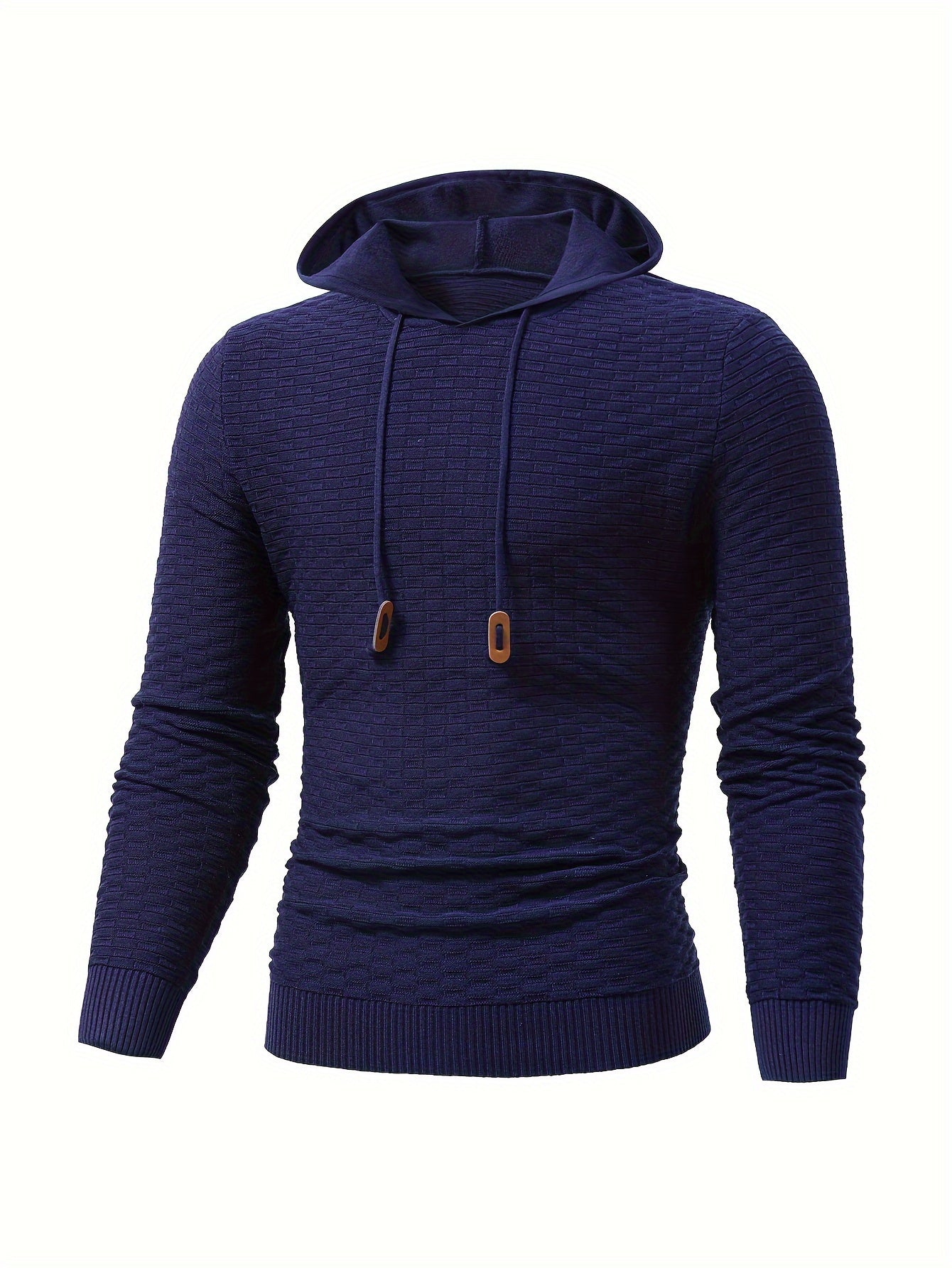 Foruwish - Men's Casual Drawstring Long Sleeves Hooded Pullover Sweaters