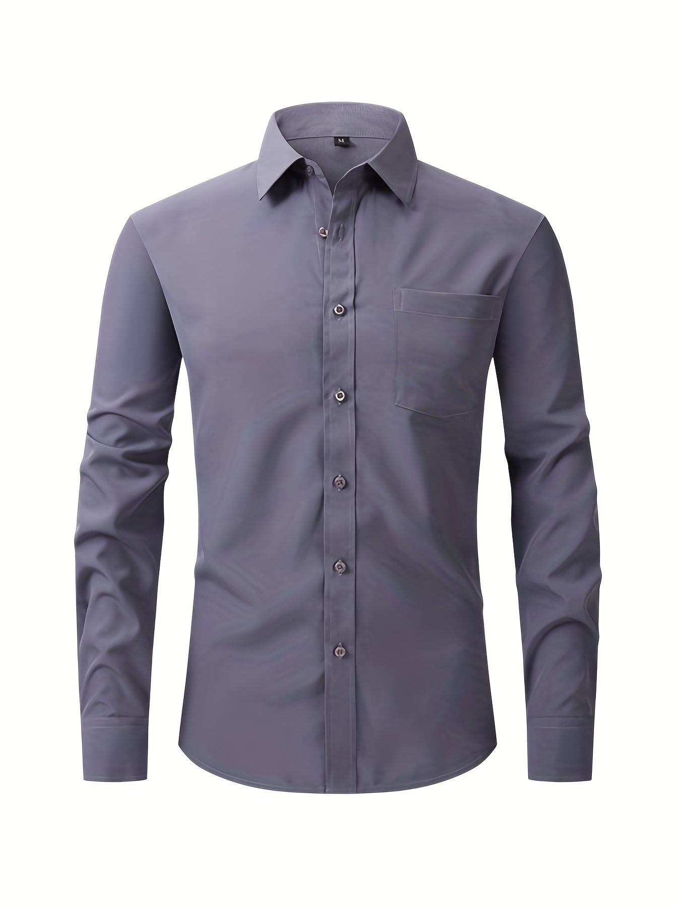 Men's Stylish Button Down Fit Lapel Dress Shirt - Perfect for Any Occasion!