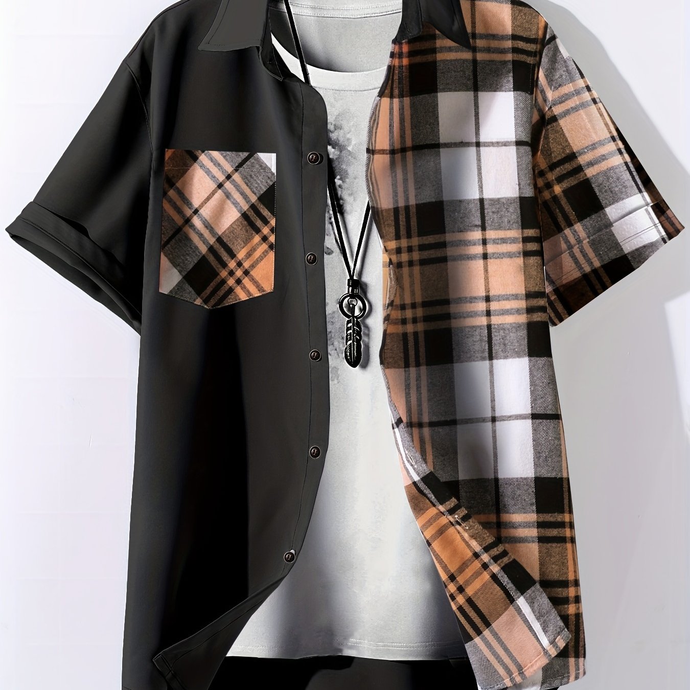 Plaid Fashion Shirt: Stylish and Lightweight for Casual Wear