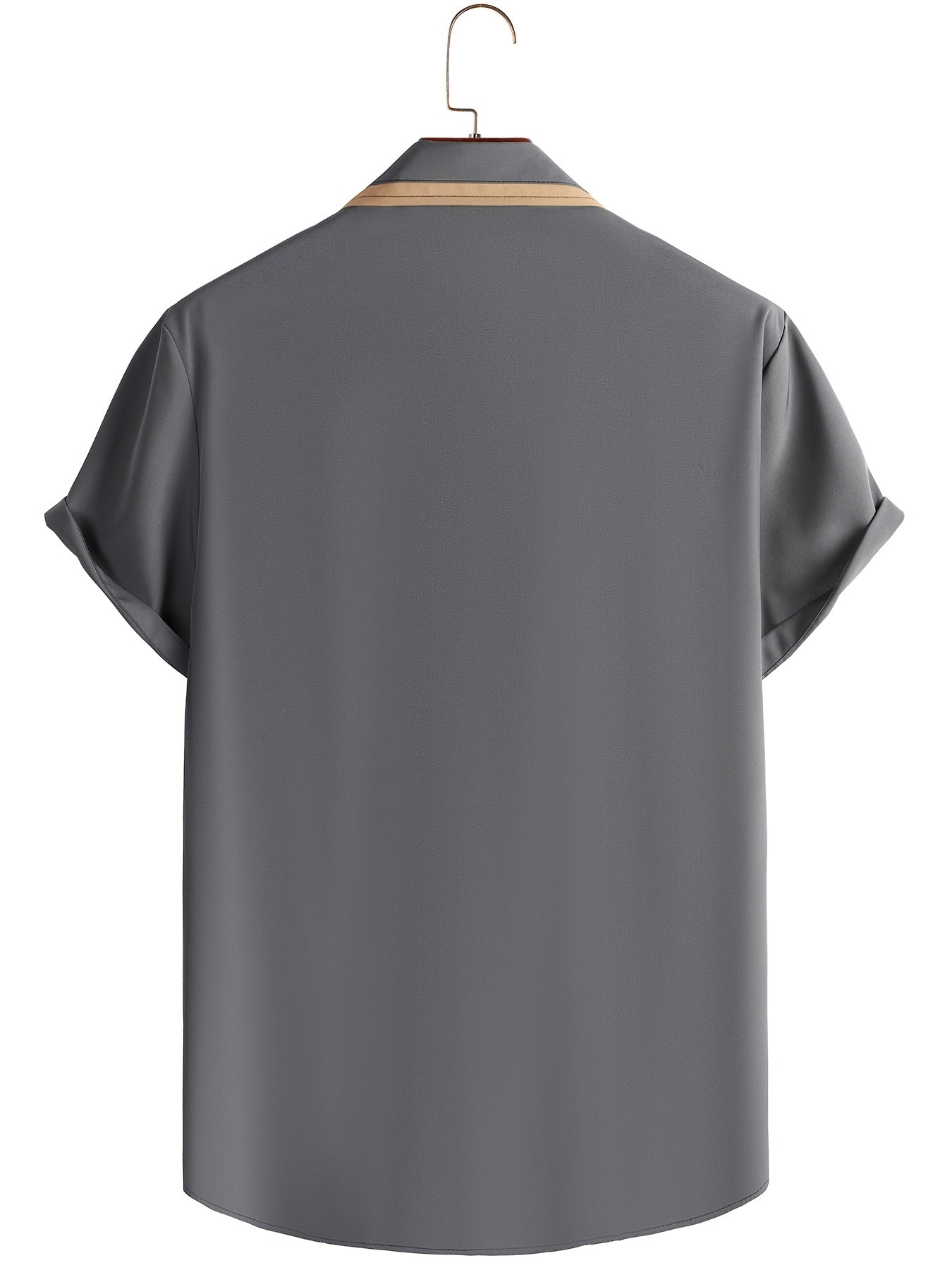 Summer Casual T-shirt: Stretchy, Buttoned, and Comfy for Men