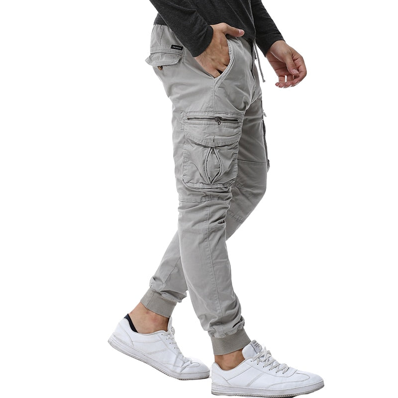 Mens Camouflage Tactical Cargo Pants Men Joggers Boost Military Casual Cotton Pants Hip Hop Ribbon Male army Trousers 38