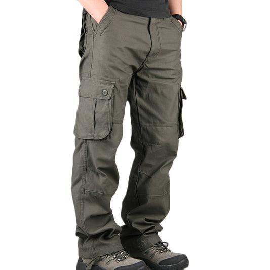 Men's Cargo Pants Mens Casual Multi Pockets Military Large size 44 Tactical Pants Men Outwear Army Straight slacks Long Trousers