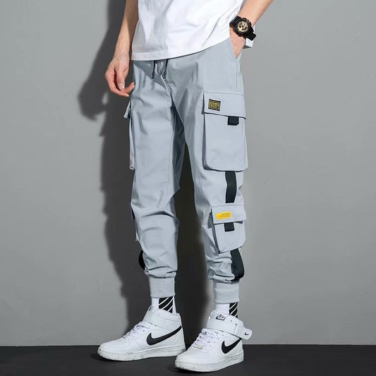 Men Jogging Running Pants Man Sport Joggers Trousers Training Sweatpants Gym Fitness Trackpants Loose Cargo Pants Sportswear 5XL