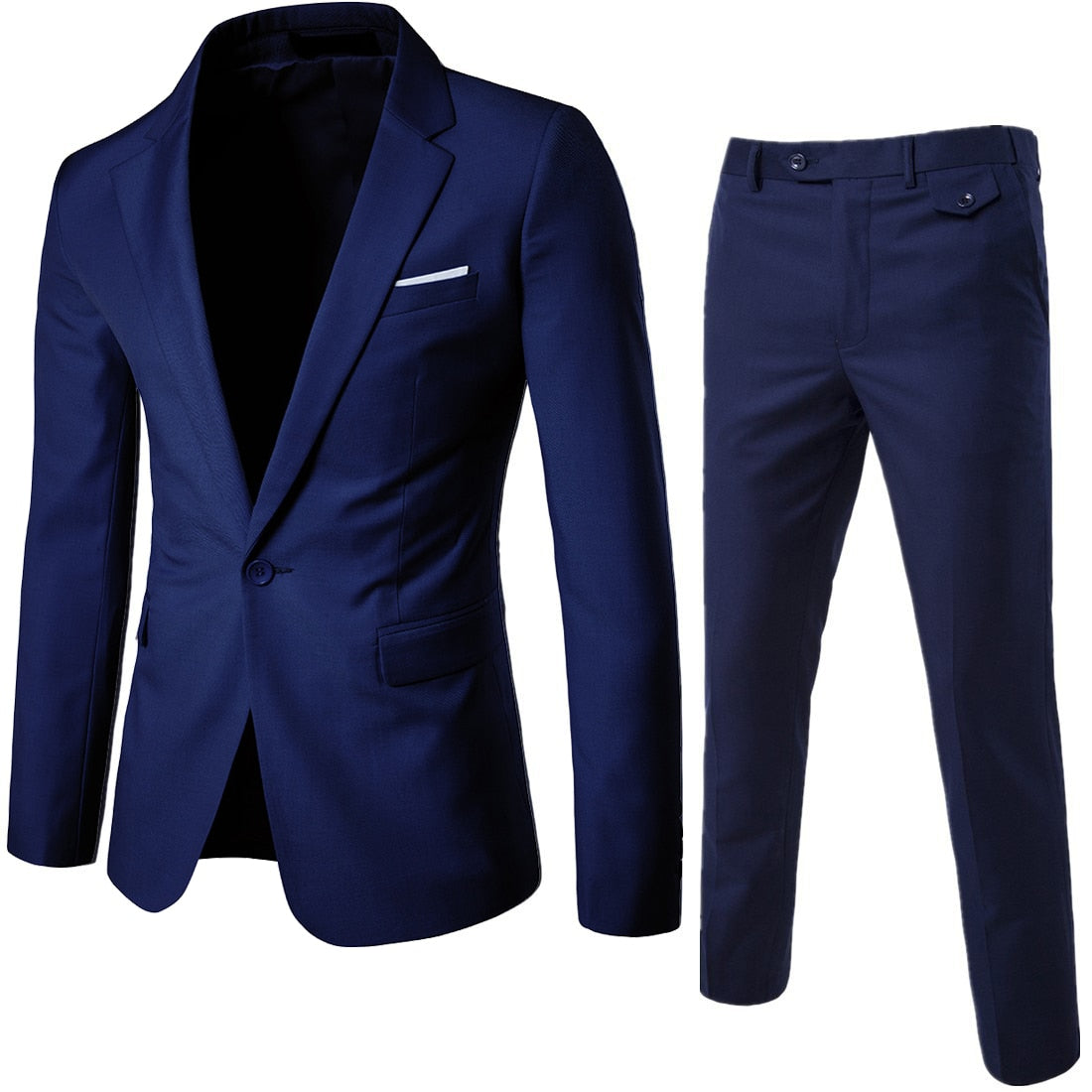 Men Blazers 3 Pieces Sets Business 2 Suits Vest Pants Blue Coats Wedding 2022 Formal Elegant Jackets Korean Luxury Free Shipping