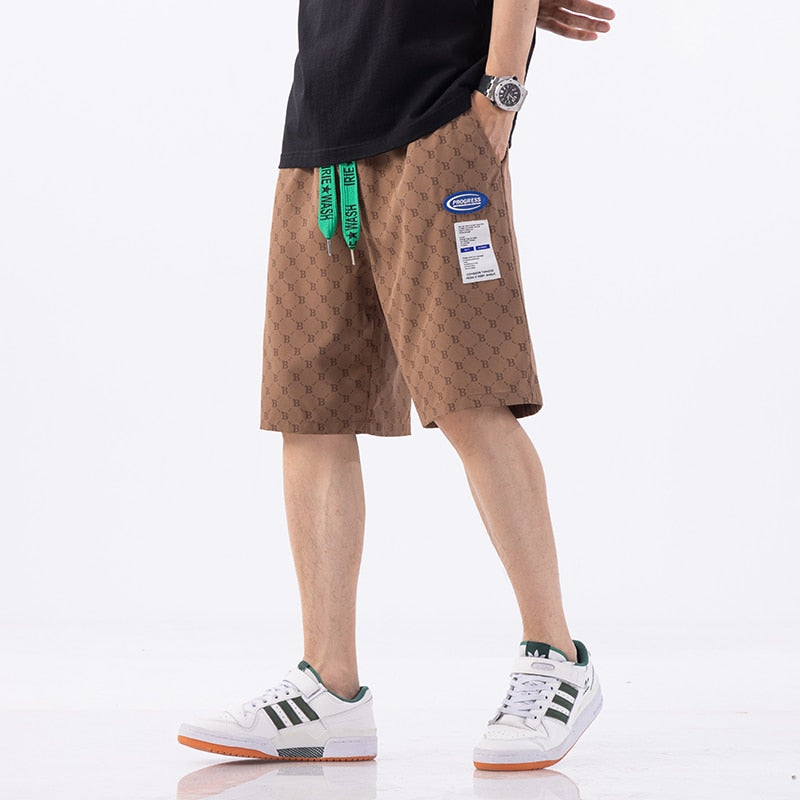 2023 Summer Men's Thin Casual Oversize Shorts Y2K Streetwear Ice Silk Fashion Short Pants Big Size Plus Classic Bermuda Male 7XL